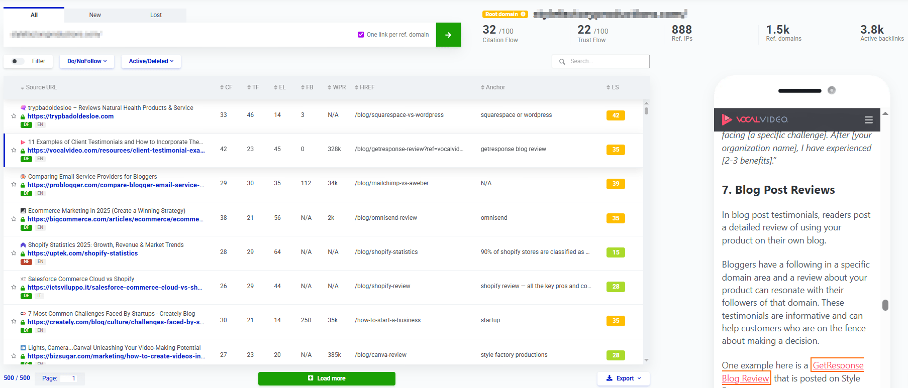 Mangools LinkMiner Overview
